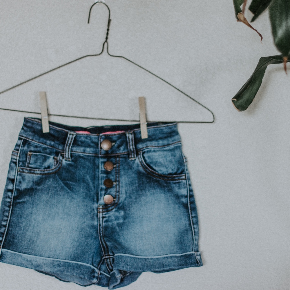 High Waisted Demin Shorts